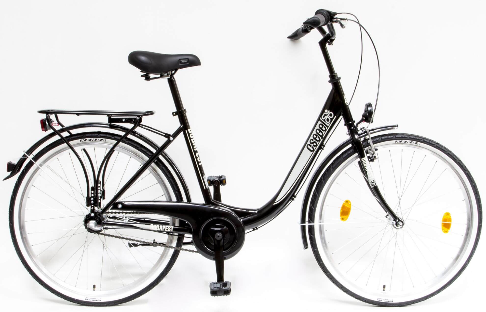 Csepel Budapest B N3 2019 26-os városi női kerékpár, acél, agyváltós (3s), 18-as vázméret, fekete